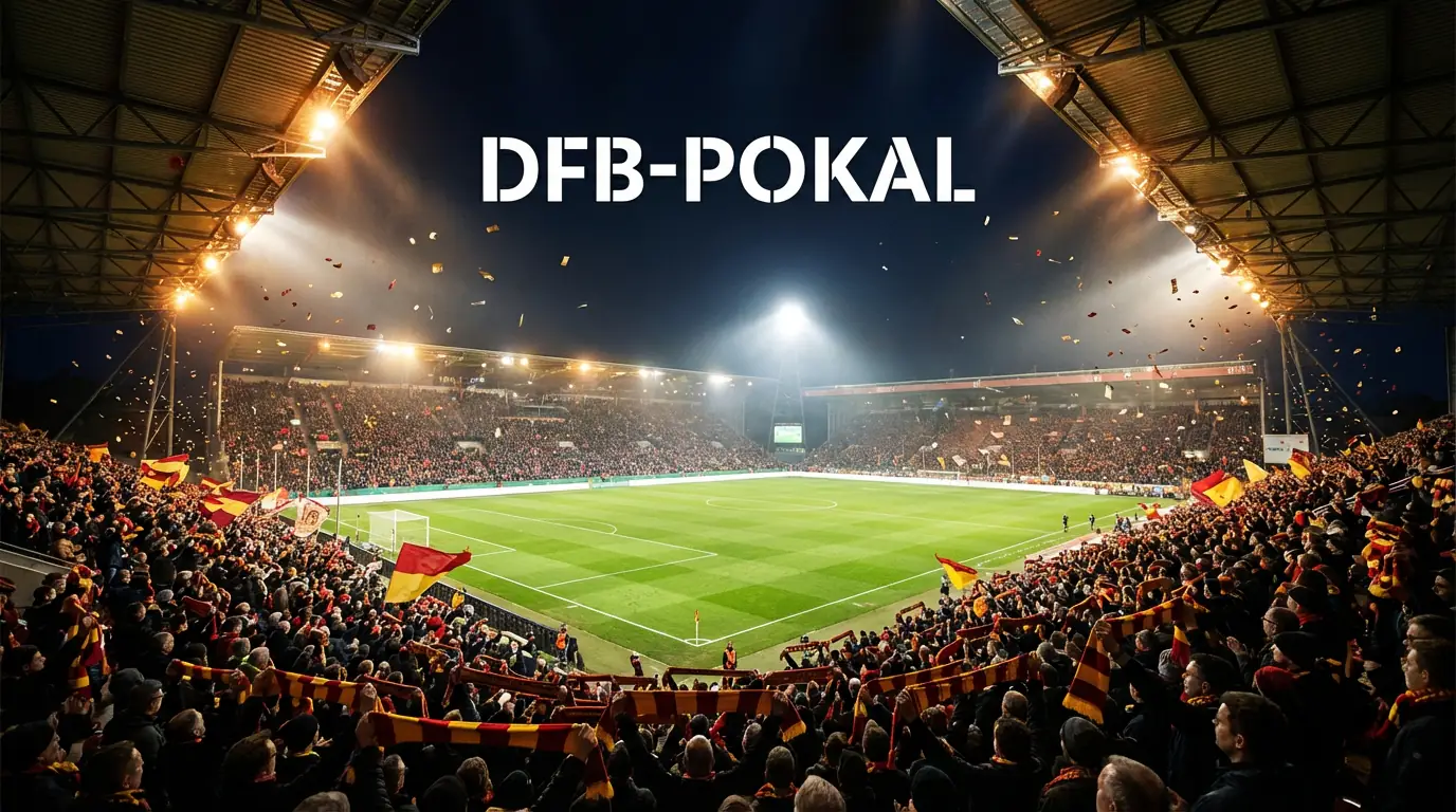 DFB-Pokal Wetten – Pokalspiel im ausverkauften Stadion mit Flutlicht und Fantribüne